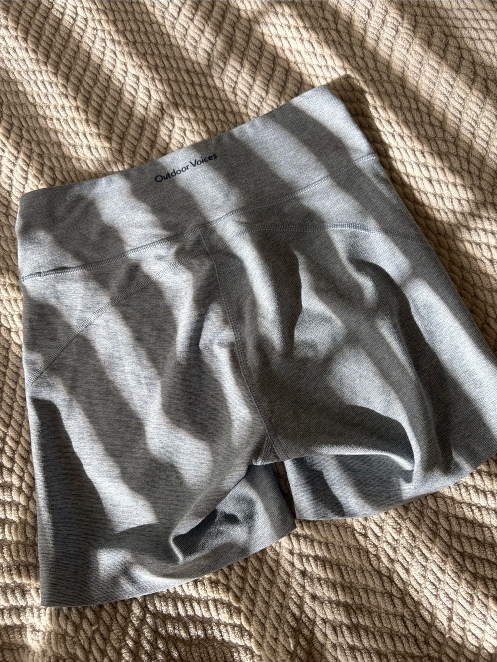 Outdoor Voices Gray Bike Shorts